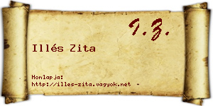 Illés Zita névjegykártya